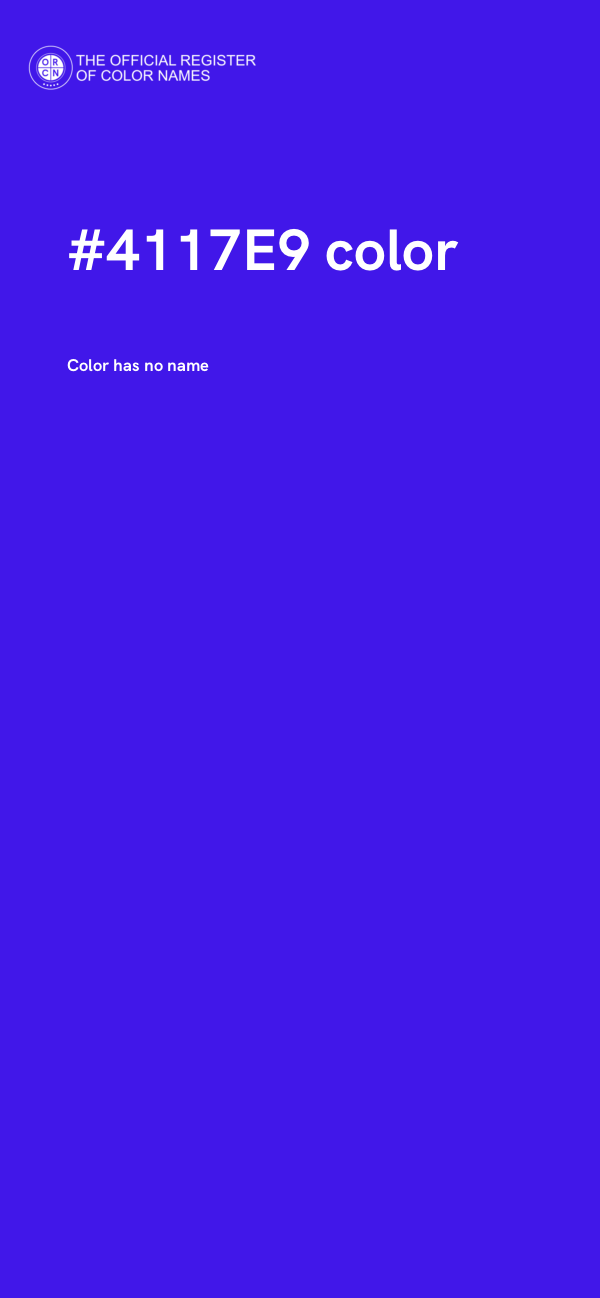 #4117E9 color image