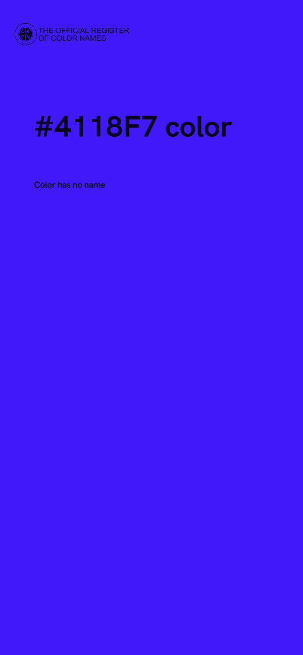 #4118F7 color image