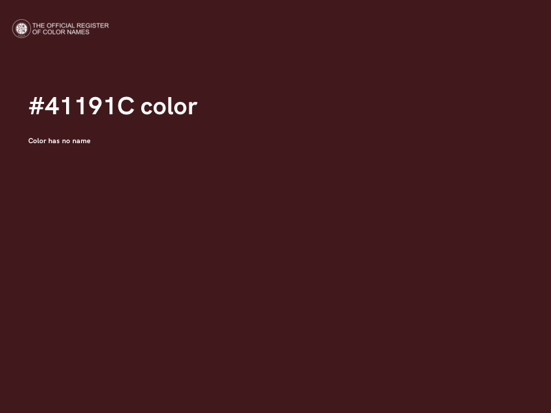 #41191C color image