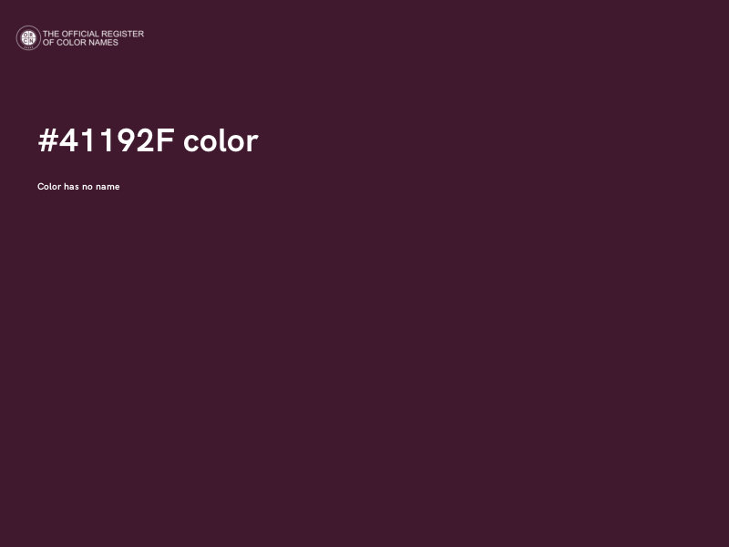 #41192F color image