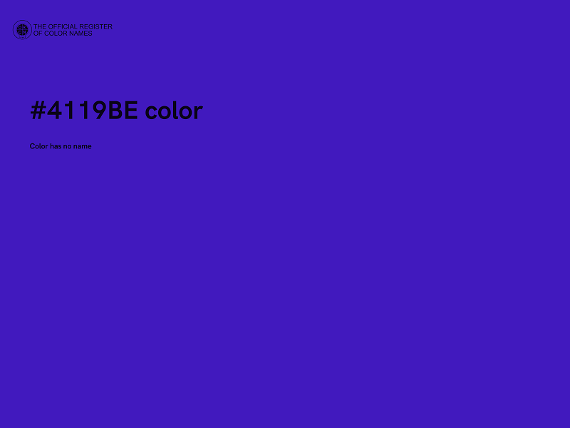 #4119BE color image