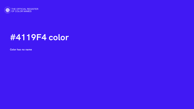 #4119F4 color image