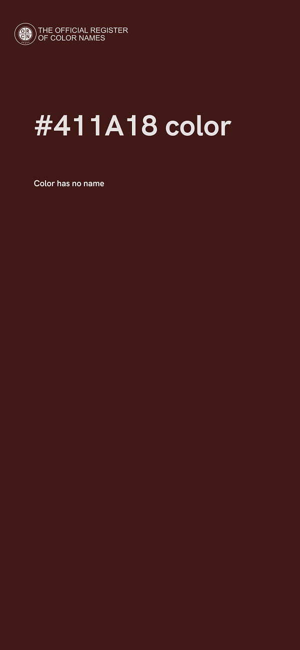 #411A18 color image