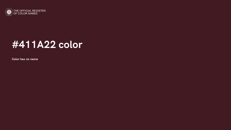 #411A22 color image