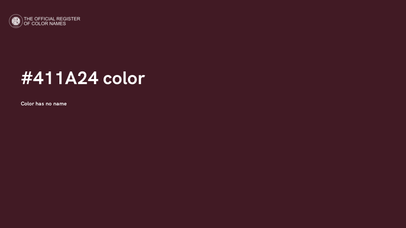 #411A24 color image