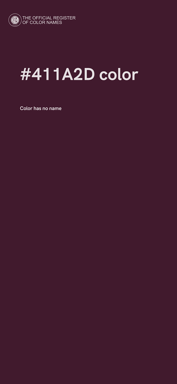 #411A2D color image