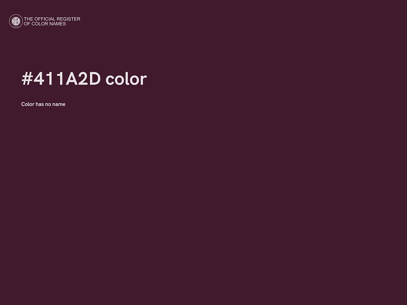 #411A2D color image