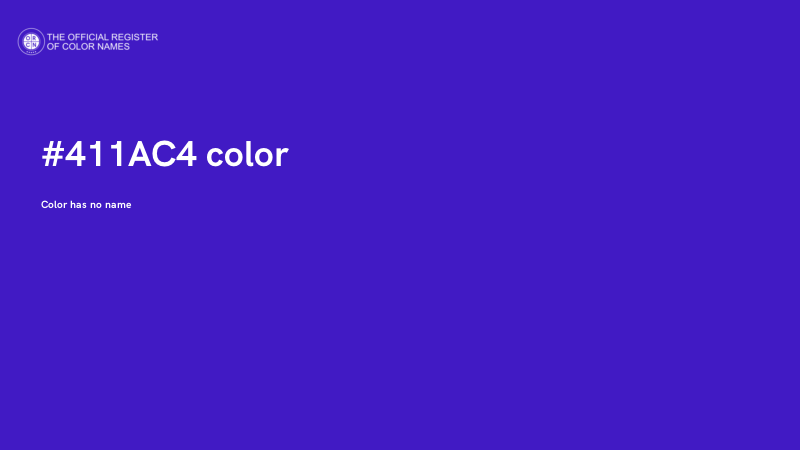 #411AC4 color image