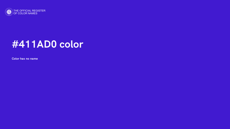 #411AD0 color image