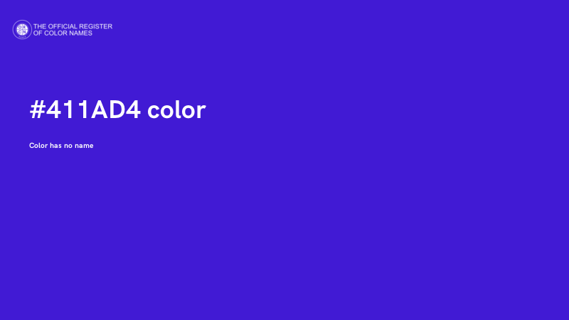 #411AD4 color image