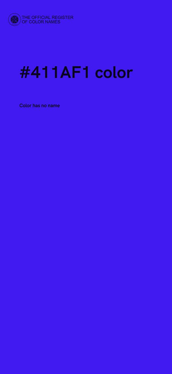 #411AF1 color image