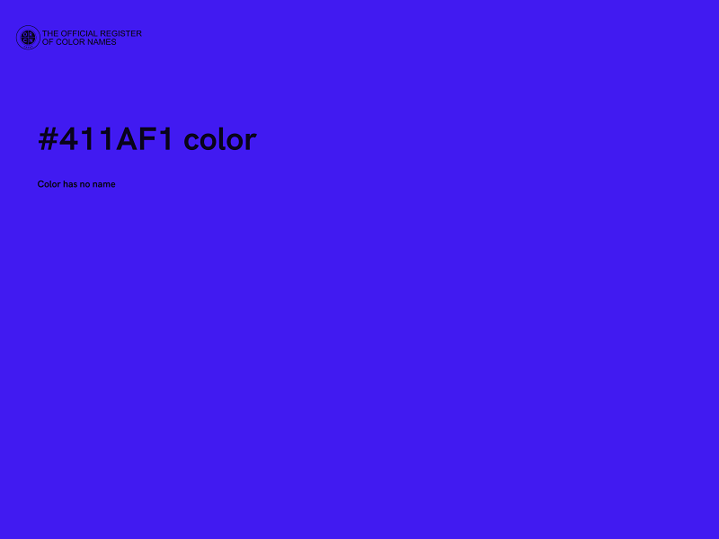 #411AF1 color image