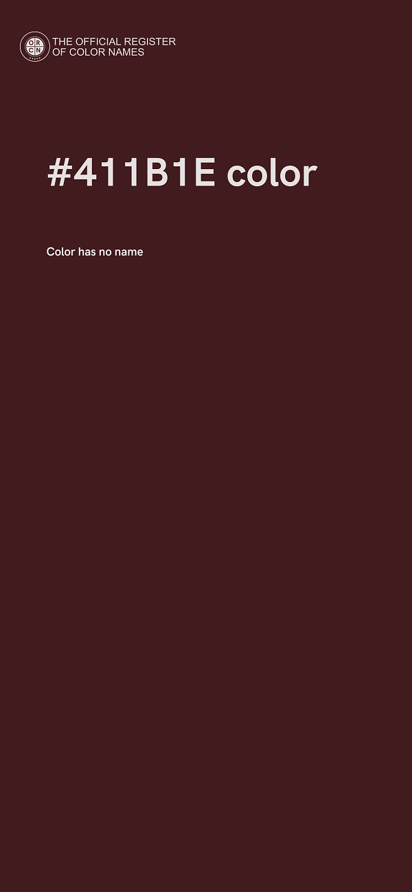 #411B1E color image