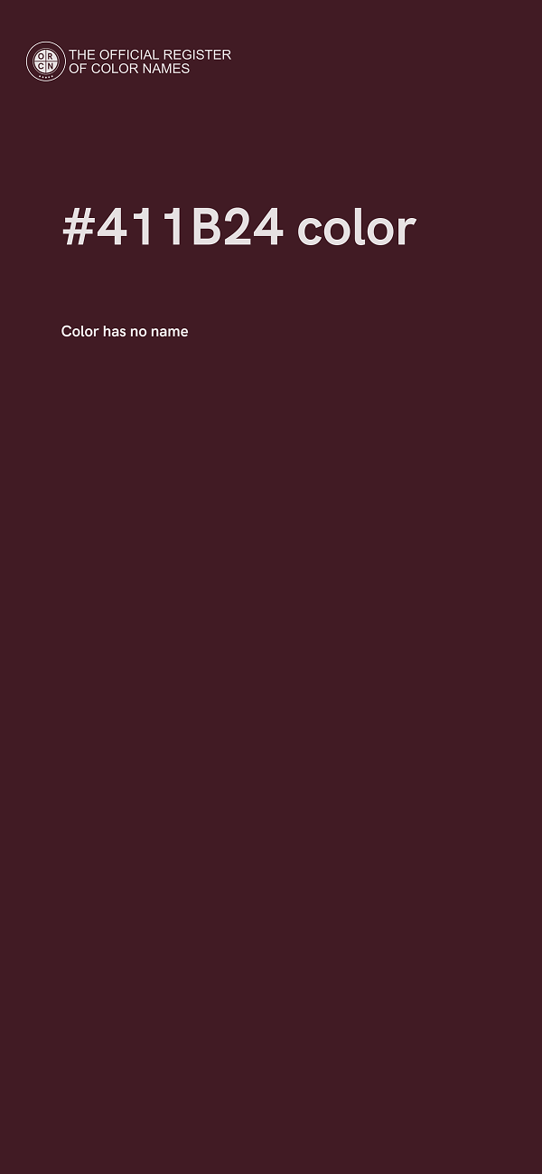 #411B24 color image