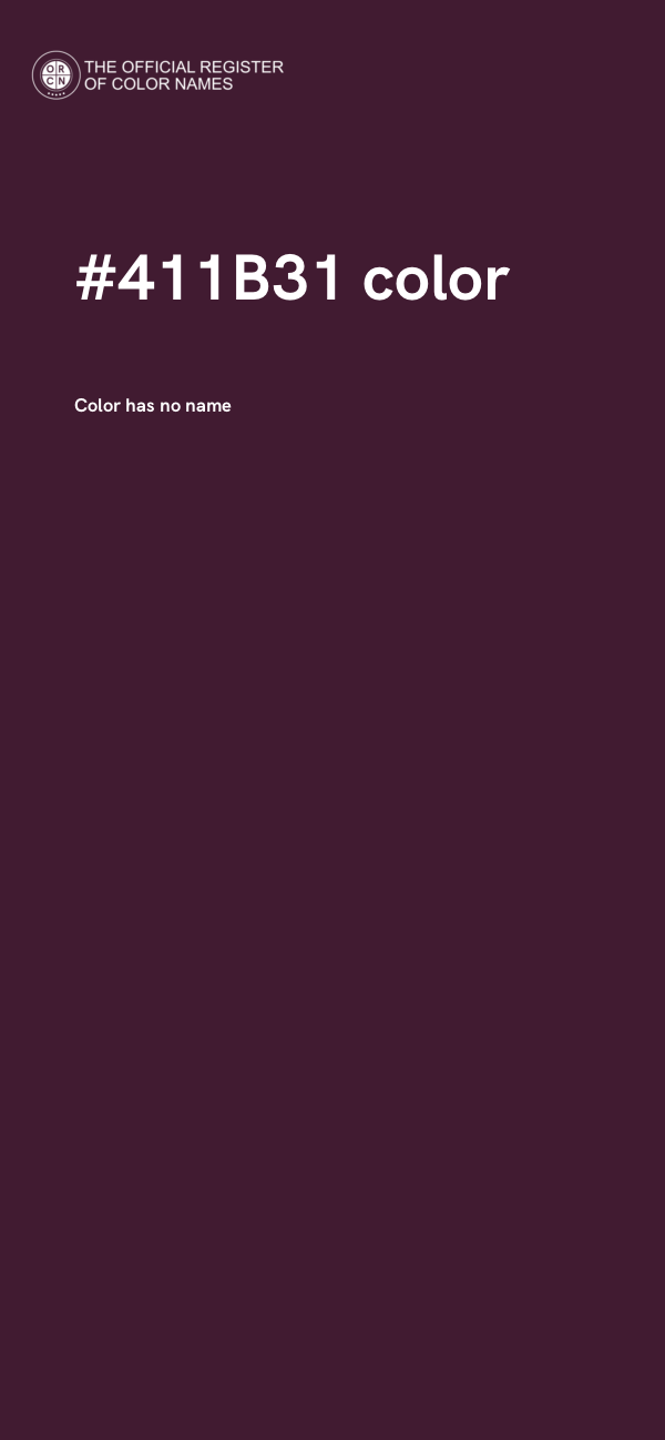 #411B31 color image