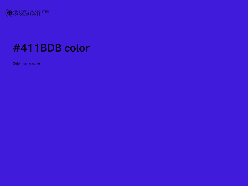 #411BDB color image
