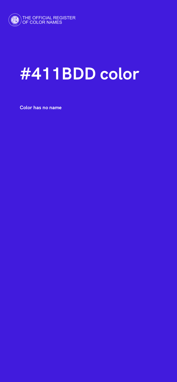 #411BDD color image