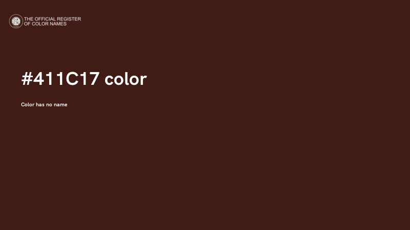 #411C17 color image