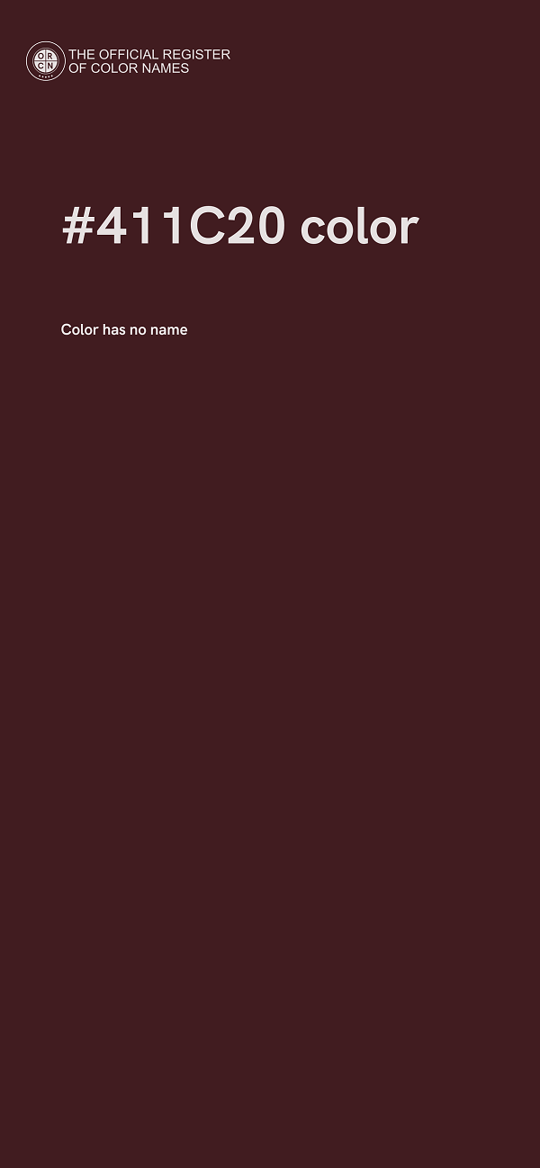 #411C20 color image