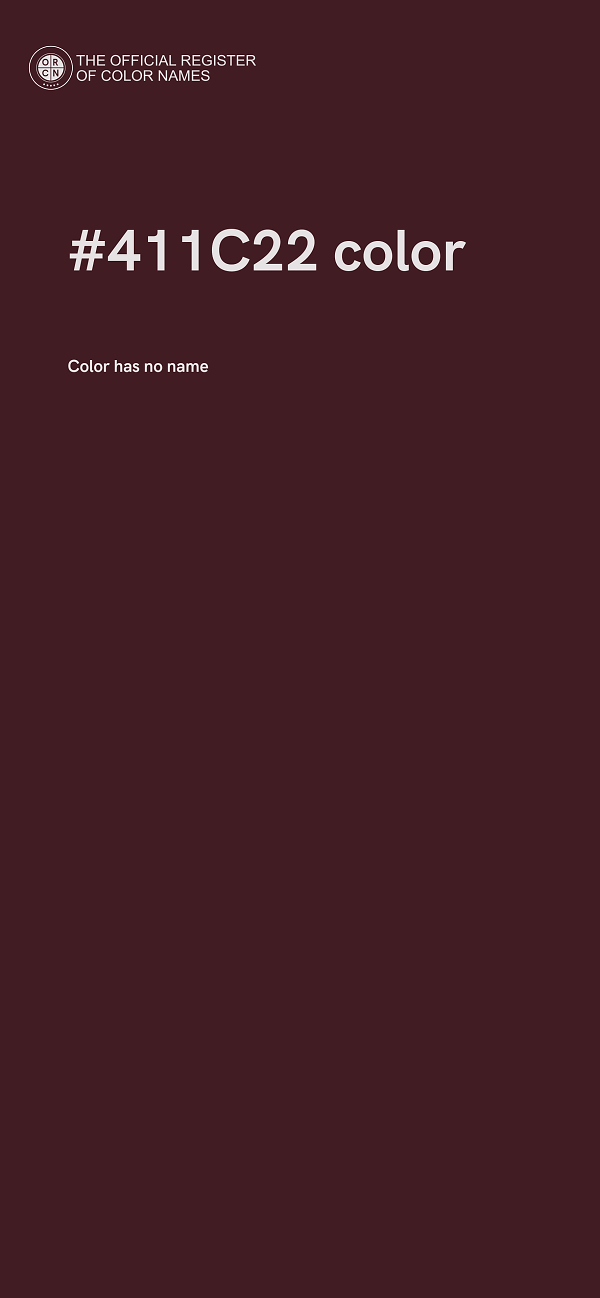 #411C22 color image