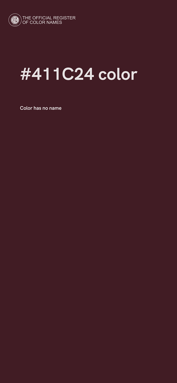 #411C24 color image