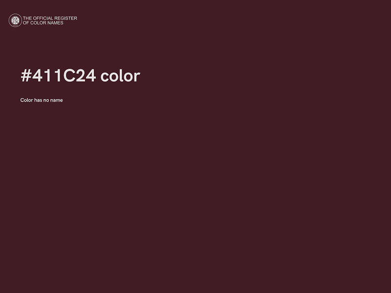 #411C24 color image