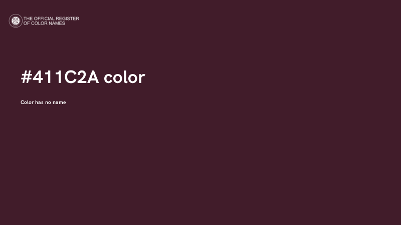 #411C2A color image
