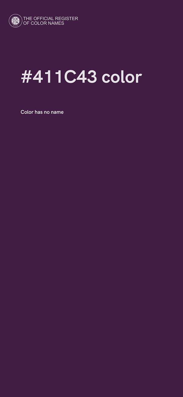#411C43 color image