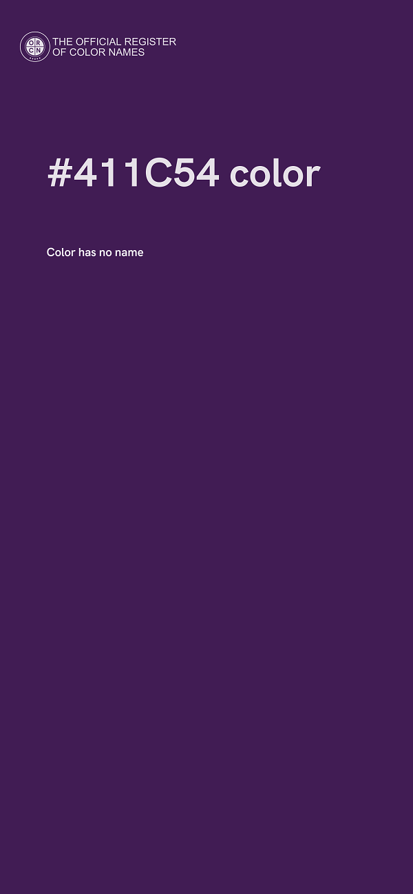 #411C54 color image