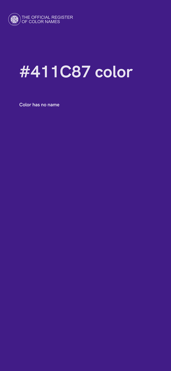 #411C87 color image
