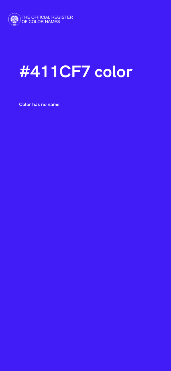 #411CF7 color image
