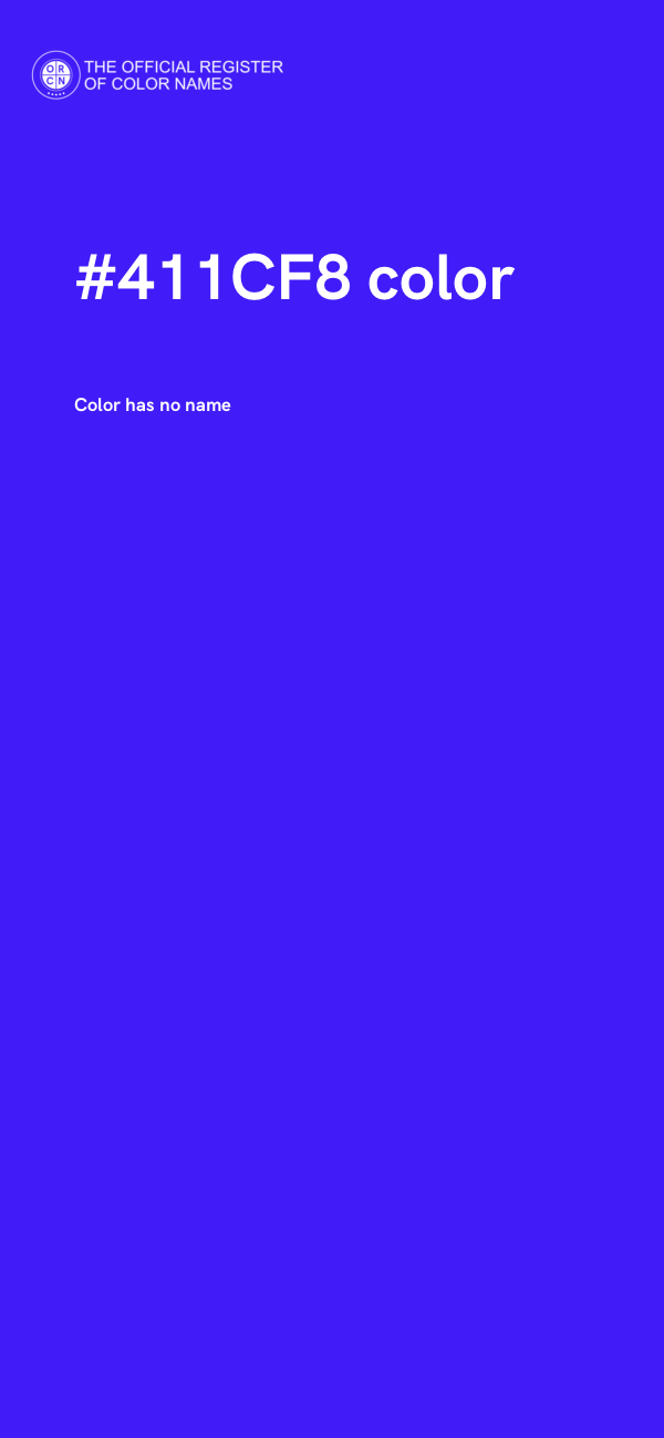 #411CF8 color image
