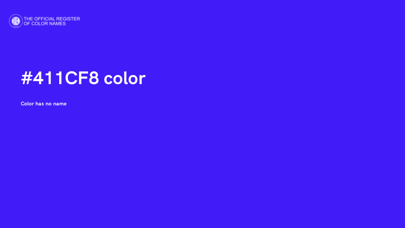 #411CF8 color image