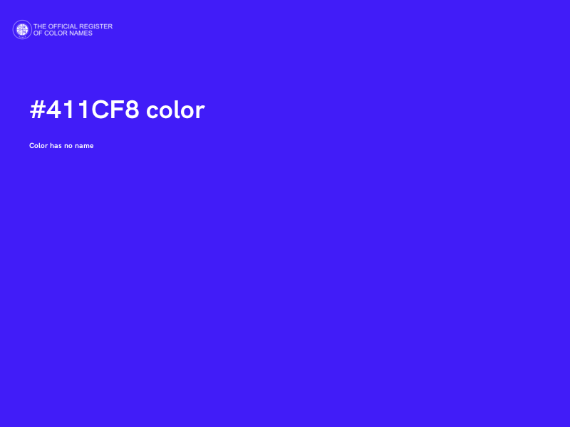 #411CF8 color image