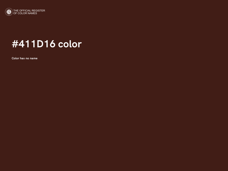 #411D16 color image