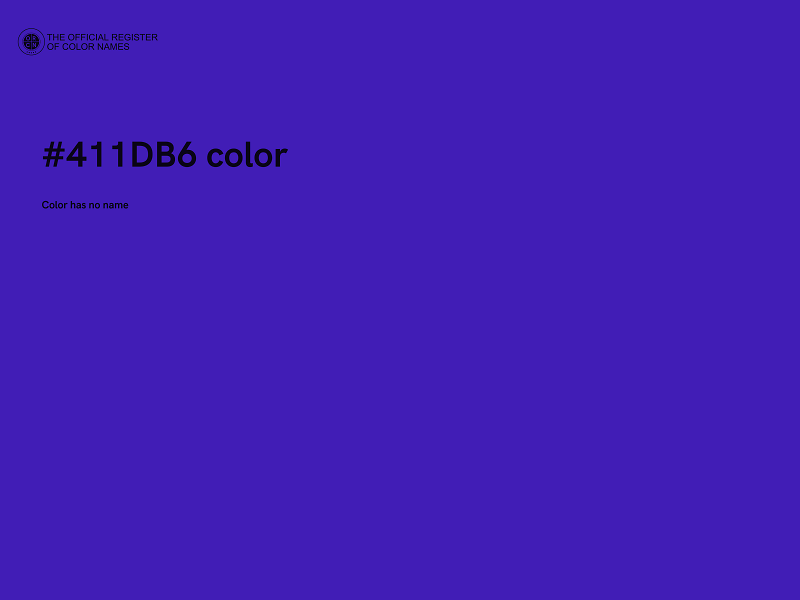#411DB6 color image