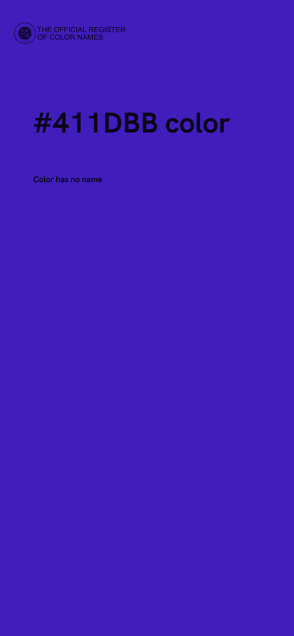 #411DBB color image