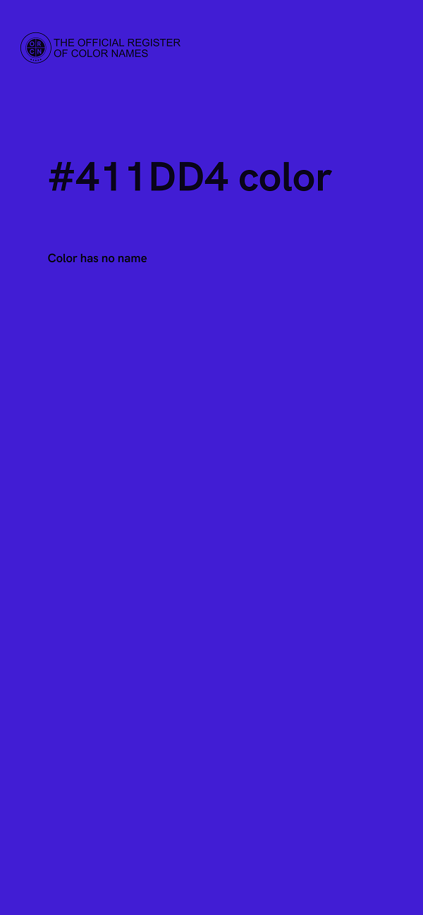 #411DD4 color image
