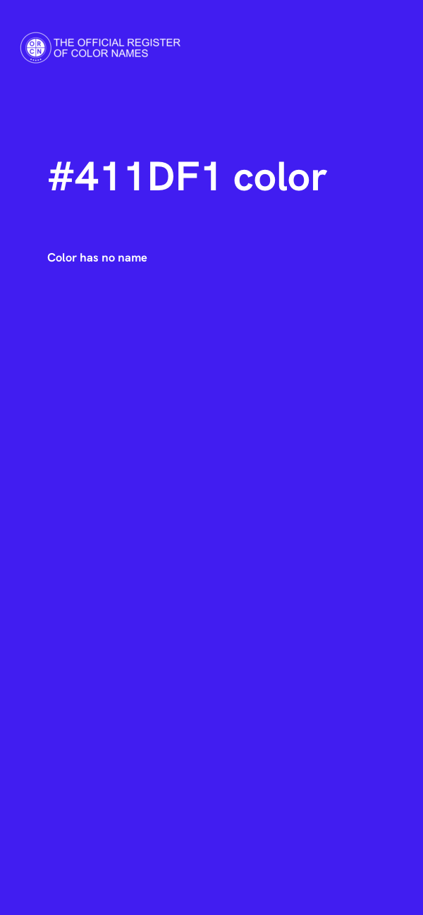#411DF1 color image