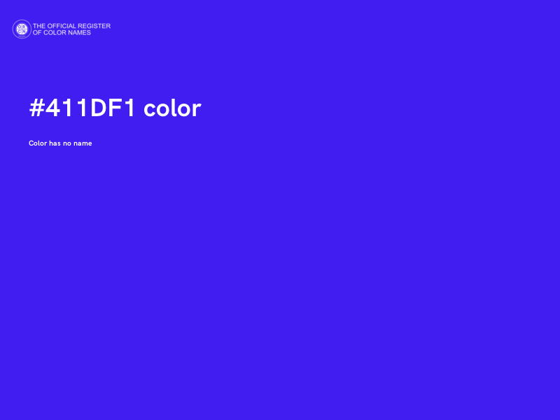#411DF1 color image