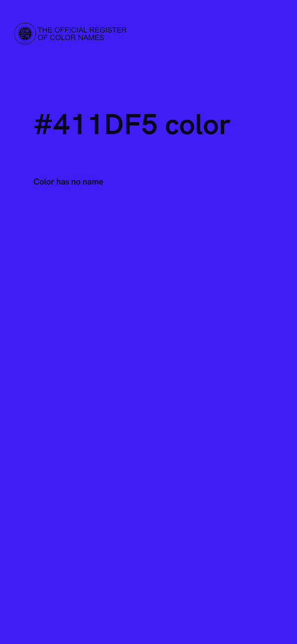 #411DF5 color image