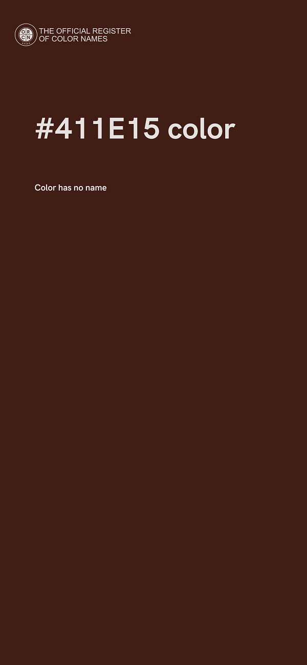 #411E15 color image