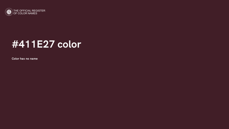 #411E27 color image