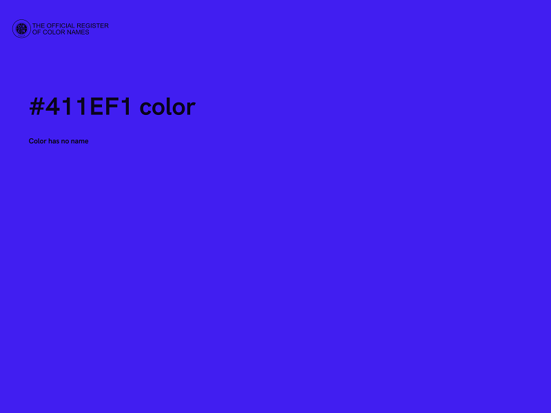 #411EF1 color image
