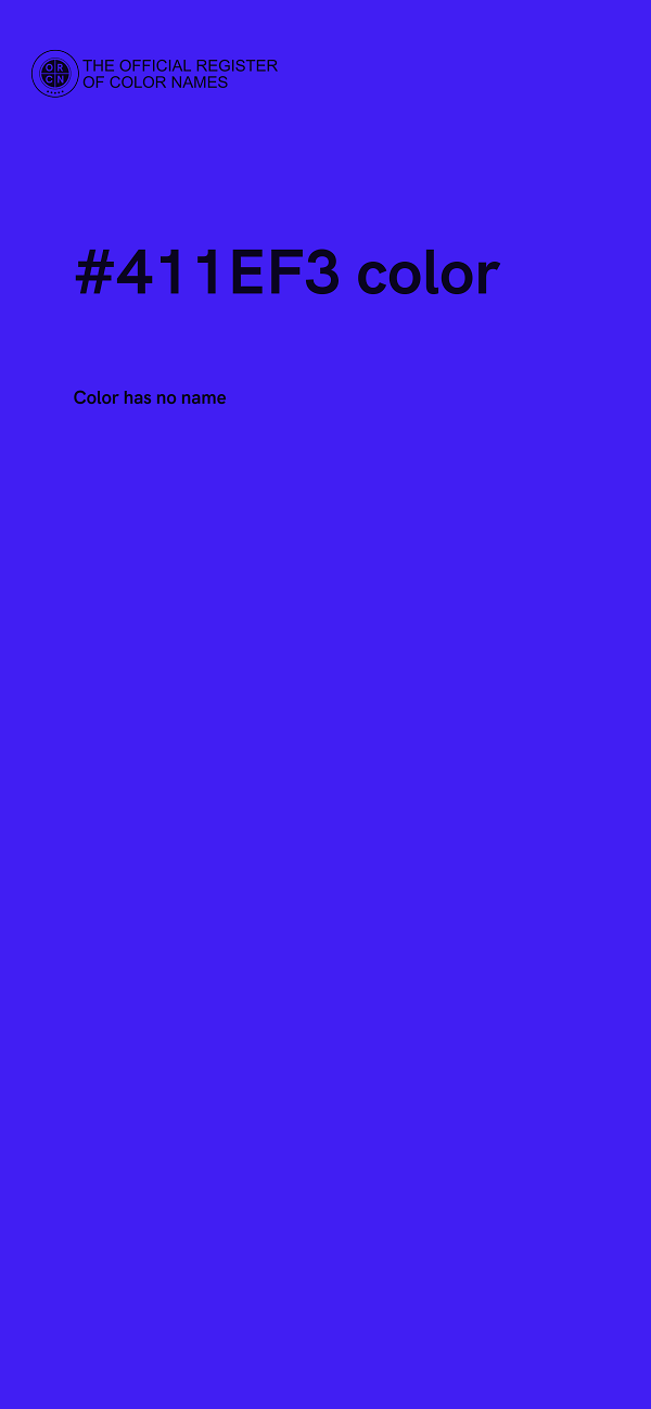 #411EF3 color image