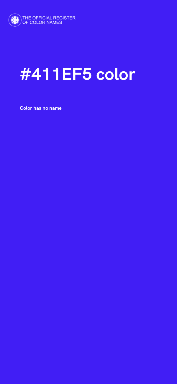 #411EF5 color image