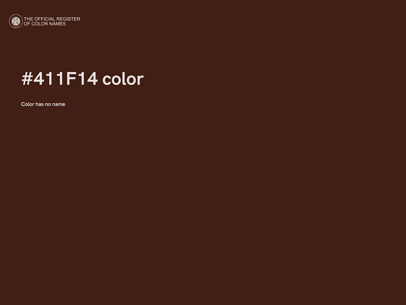 #411F14 color image