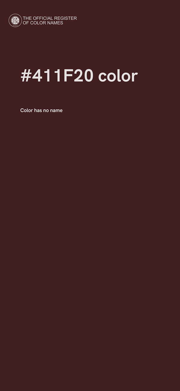 #411F20 color image