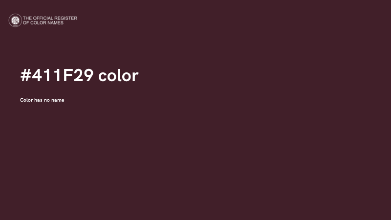 #411F29 color image