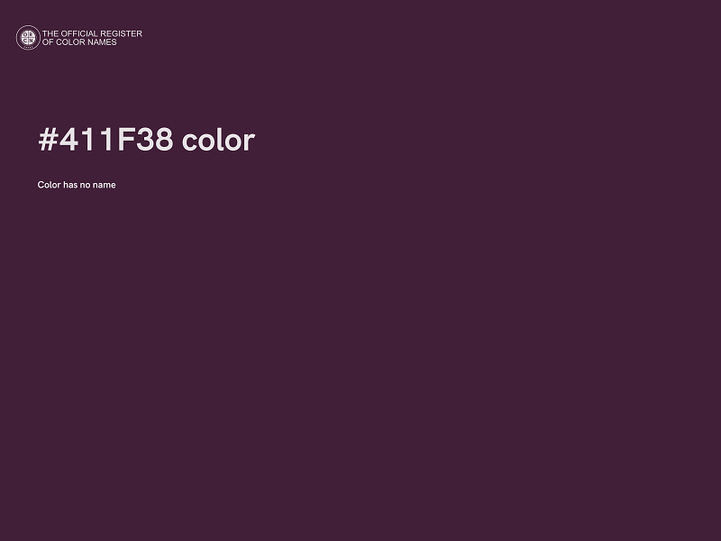 #411F38 color image